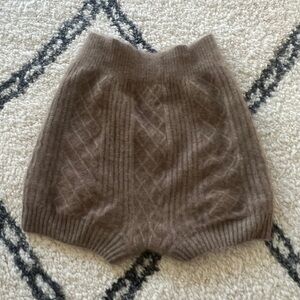 Brown Women's cashmere shorts